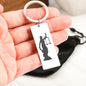 Judgment Lady Justice Premium Keyring