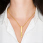 Personalised Vertical Bar Necklace (4 Sides Engraving)