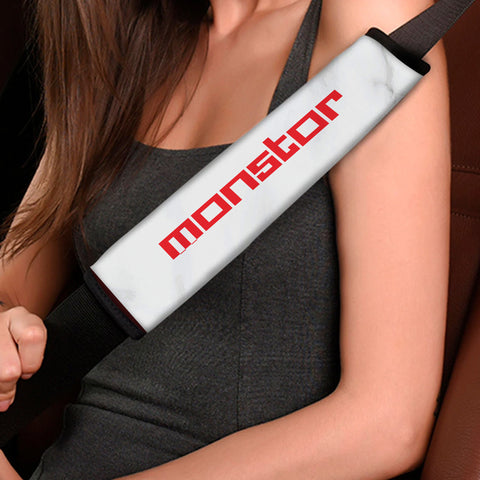 MONSTOR Seat Belt Cover - White