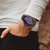 Lee EXCELLENT Stainless Steel Strap Automatic Watch [Mens] - Violet
