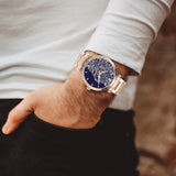 Lee EXCELLENT Stainless Steel Strap Automatic Watch [Mens] - Navy