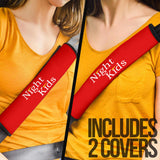 NIGHTKIDS Seat Belt Covers - Red