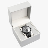 Lee EXCELLENT Stainless Steel Strap Automatic Watch - [Mens] - Black Roses_White BG