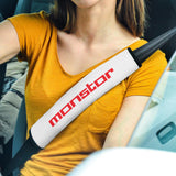 MONSTOR Seat Belt Cover - White