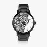 Lee EXCELLENT Stainless Steel Strap Automatic Watch - [Mens] - Black Roses_White BG