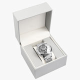 Lee EXCELLENT Stainless Steel Strap Automatic Watch - [Mens] - Black Roses_White BG