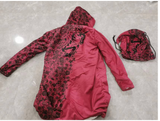 Lee's Excellent Hooded Coat with Unicorn - Black Roses [with Bag]