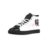"Sakura" Kanji Leather High Top Shoes - Womens