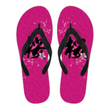 "Sakura" Kanji Flip Flops - Womens