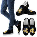 Tamashi - Soul Kanji (Black/Gold) Slip Ons - Mens