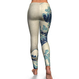 Hokusai Great Wave Equil Leggings - Womens