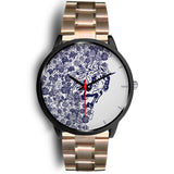Lee's Excellent Watch with Unicorn - Cobalt Roses