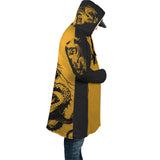 Dragon Kanji Hooded Coat with Bag