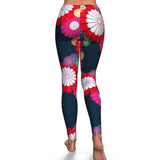 Kiku Floral Pattern Equil Leggings - Womens
