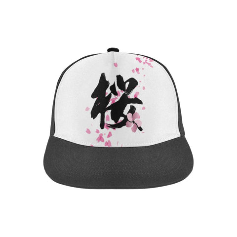 "桜" Sakura Kanji All Over Print Hat - Black