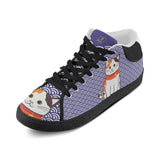 "Manekiko" - Beckoning Cat Canvas Sneakers - Womens