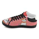 "Manekiko" - Beckoning Cat Canvas Sneakers - Womens