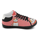 "Manekiko" - Beckoning Cat Canvas Sneakers - Mens