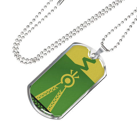 Julia MOTHER NATURE Dog Tag - Green (Engraving Available)