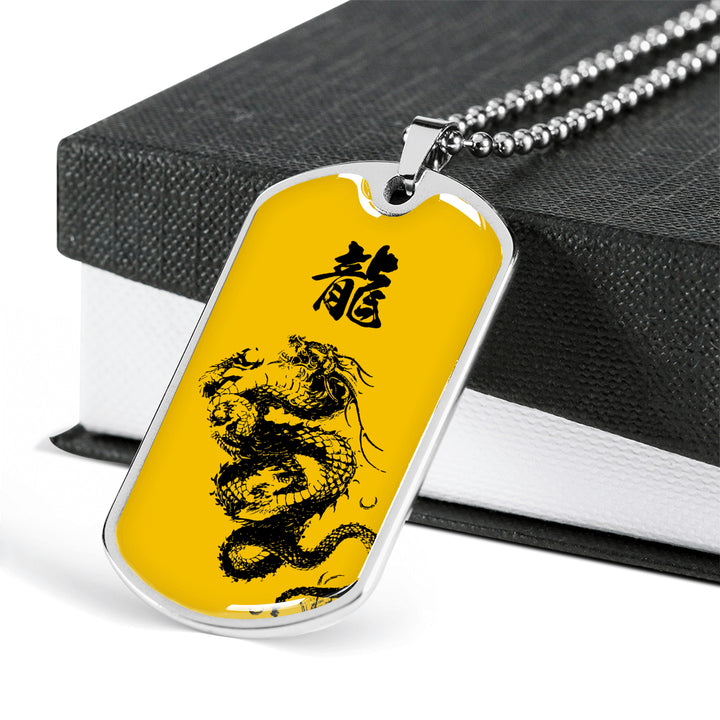 Dragon dog tag sale