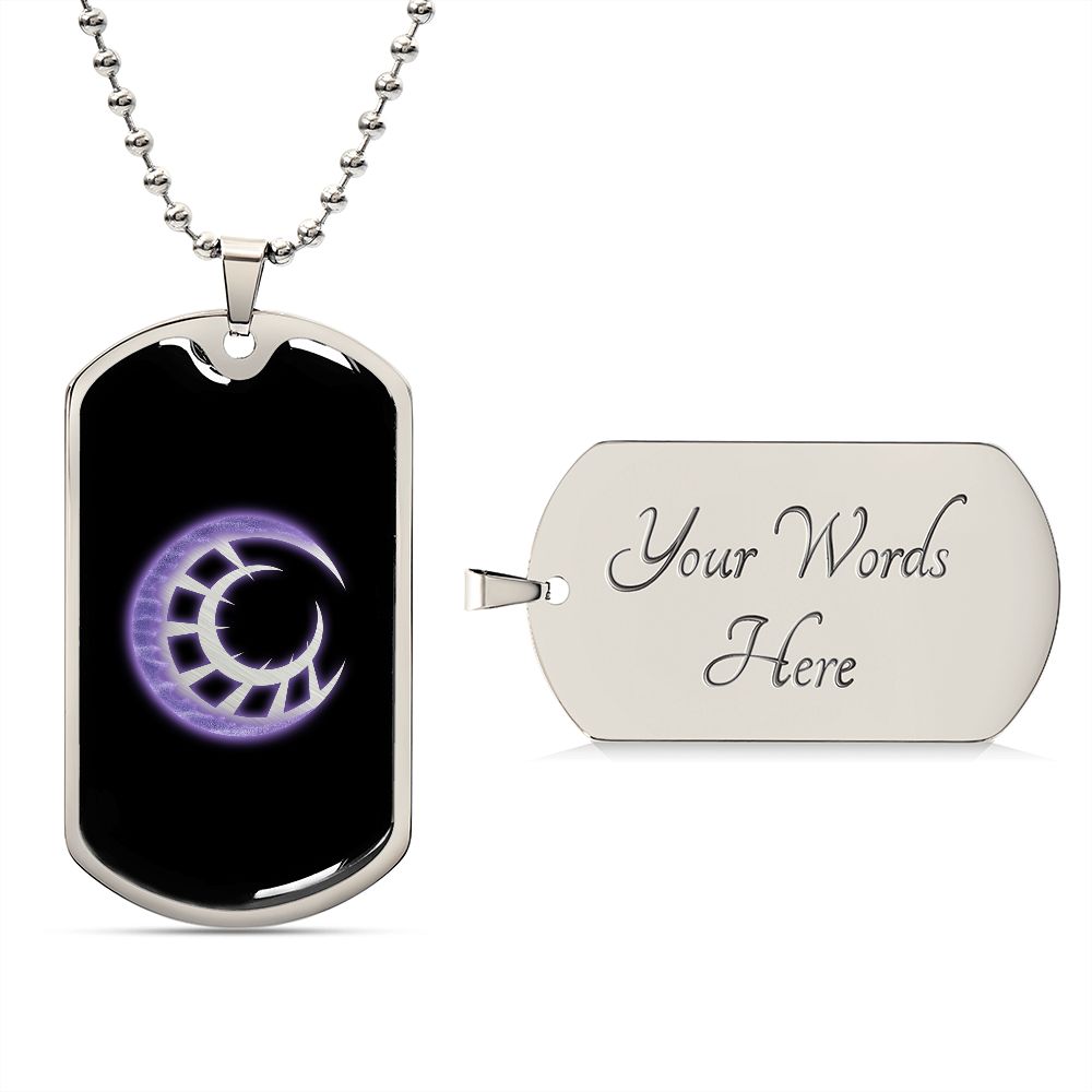 Suiko 2 Moon Rune Dog Tag