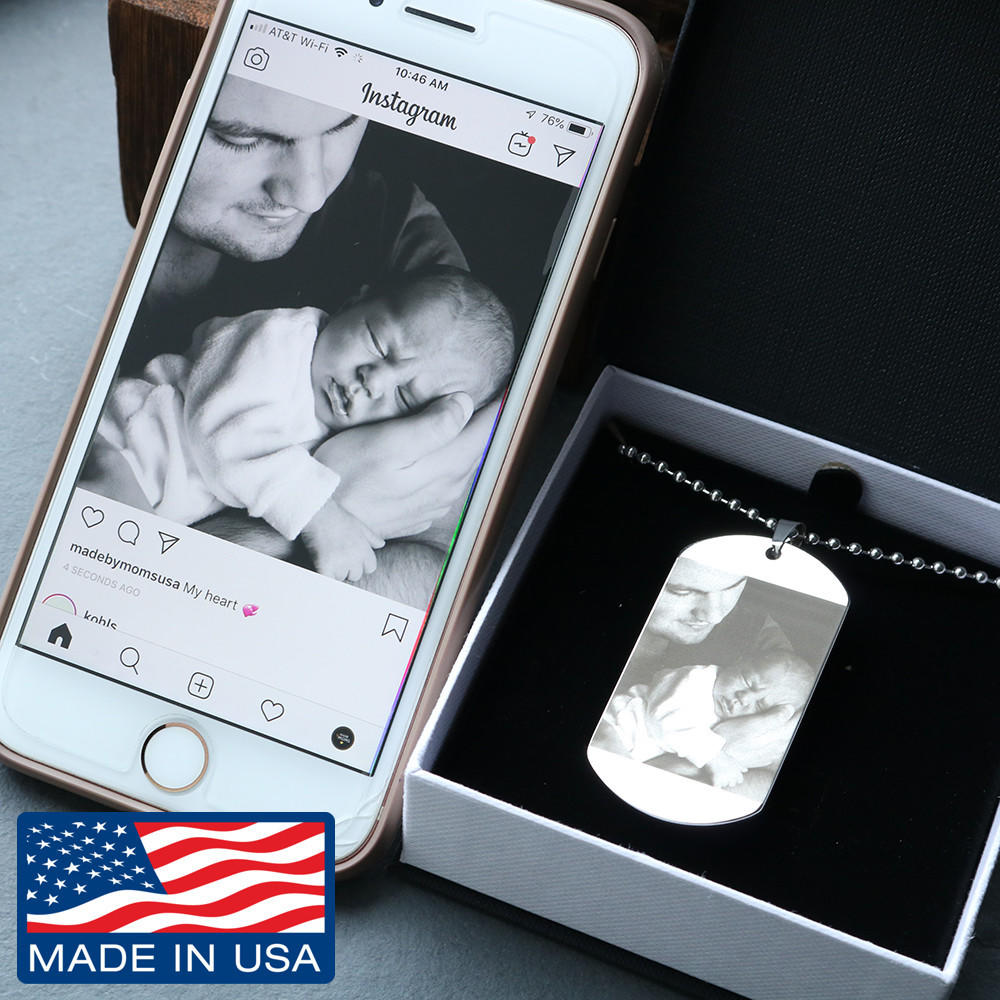 Create your own Photo Etched Dog Tag