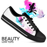"Bi" - Beauty Kanji Low Top Shoes - Womens