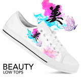 "Bi" - Beauty Kanji Low Top Shoes - Womens