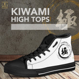 "Kiwami" - Extreme Kanji High Tops Shoes - White - Mens