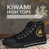 "Kiwami" - Extreme Kanji High Tops Shoes - Black- Mens