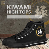 "Kiwami" - Extreme Kanji High Tops Shoes - Black- Mens
