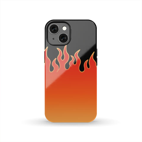 Jin T7 Flame Tough Phone Case - Red
