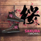 "Sakura" Kanji High Top Shoes - Womens