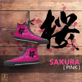 "Sakura" Kanji High Top Shoes - Womens