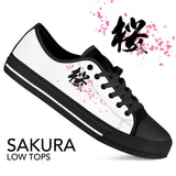 "Sakura" - Kanji Low Top Shoes - Womens