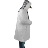 Lee's EXCELLENT Hooded Coat with Unicorn - White Base Black Roses [with bag]
