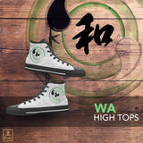 "Wa" - Balance Kanji High Top Shoes - Mens/Womens